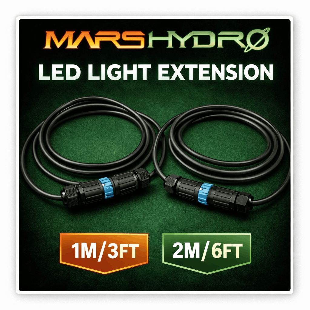 Mars Hydro LED Grow Light Extension Cable – FC-E & FC-EVO Compatible (1m & 2m)